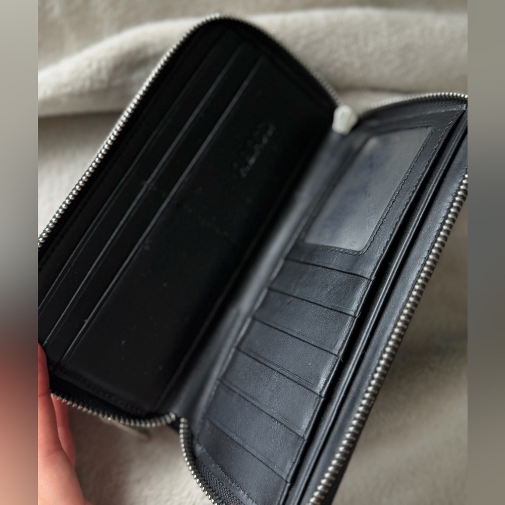 Black leather wallet Antonio Biacci - Picture 9 of 11